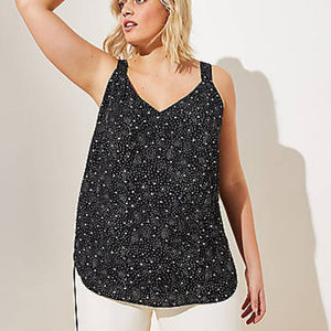 NWOT Loft Plus Star Strap V-Neck Tank
